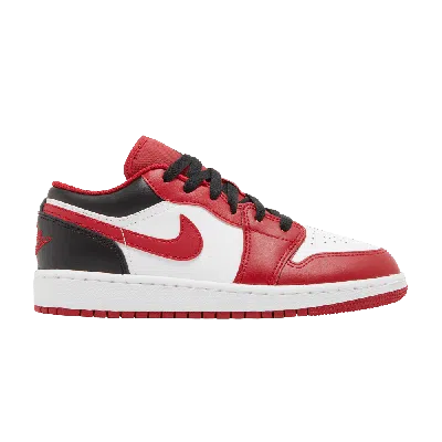 Pre-owned Air Jordan 1 Low Gs 'reverse Black Toe' In Red