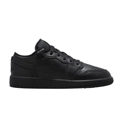 Pre-owned Air Jordan 1 Low Gs 'triple Black' 2022 | Kid's Size 4