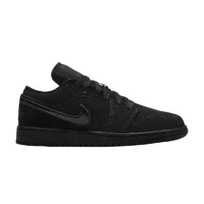 Pre-owned Air Jordan 1 Low Gs 'triple Black'