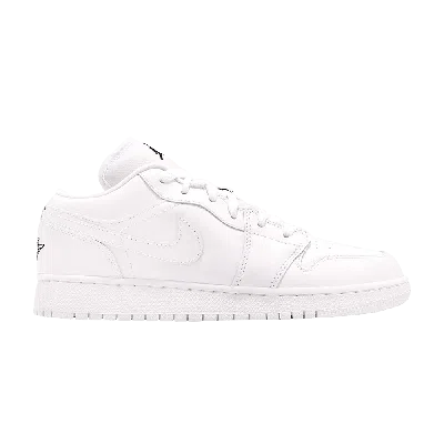 Pre-owned Air Jordan 1 Low Gs 'triple White'