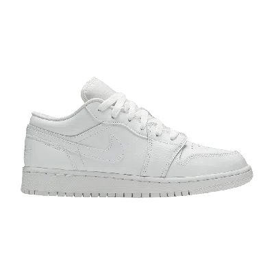 Pre-owned Air Jordan 1 Low Gs 'triple White'