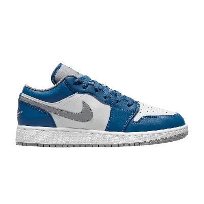 Pre-owned Air Jordan 1 Low Gs 'true Blue Cement'