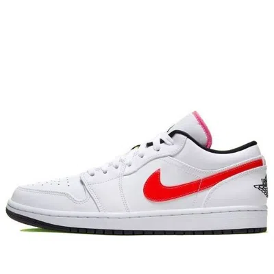 Air Jordan 1 Low 'multi-color Swoosh' In White