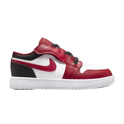 Pre-owned Air Jordan 1 Low Ps 'reverse Black Toe' | Red | Kid's Size 12