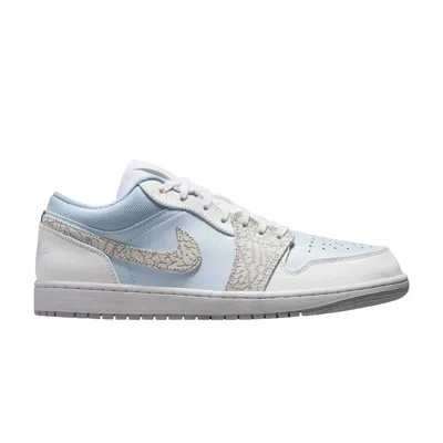 Pre-owned Air Jordan 1 Low Se 'blue Tint Elephant Print' | Men's Size 11.5