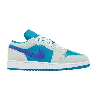 Pre-owned Air Jordan 1 Low Se Gs 'aquatone Concord' | Blue | Kid's Size 5.5