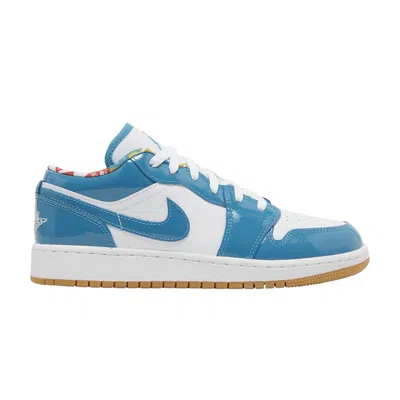 Pre-owned Air Jordan 1 Low Se Gs 'barcelona' | White | Kid's Size 5.5