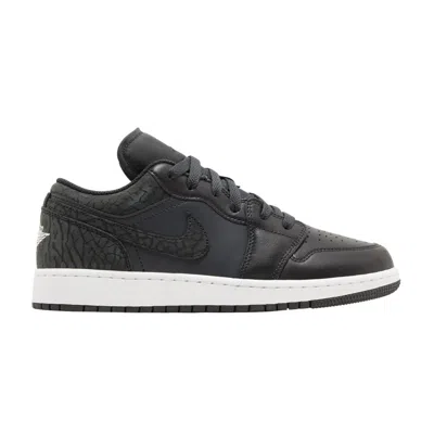 Pre-owned Air Jordan 1 Low Se Gs 'black Elephant' | Kid's Size 5.5