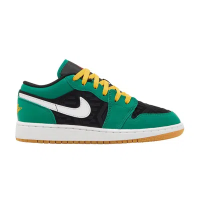 Pre-owned Air Jordan 1 Low Se Gs 'christmas' | Green | Kid's Size 4.5