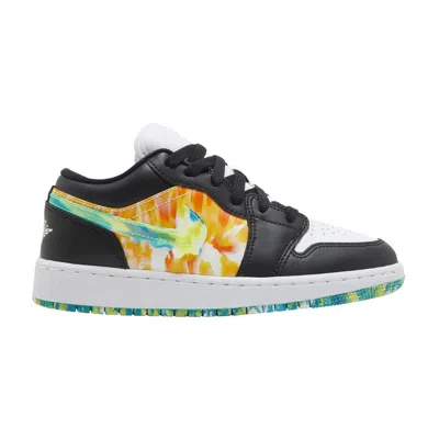 Pre-owned Air Jordan 1 Low Se Gs 'drip' | Black | Kid's Size 4.5