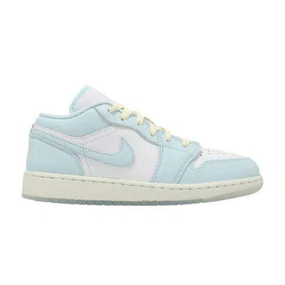 Pre-owned Air Jordan 1 Low Se Gs 'glacier Blue' | Kid's Size 3.5