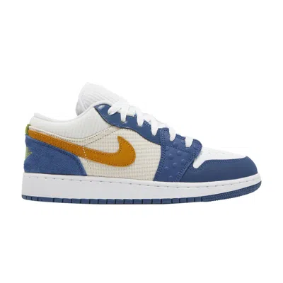 Pre-owned Air Jordan 1 Low Se Gs 'messy Room' | Blue | Kid's Size 6.5