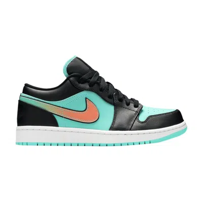 Pre-owned Air Jordan 1 Low Se Gs 'tropical Twist' | Teal | Kid's Size 4 In Blue