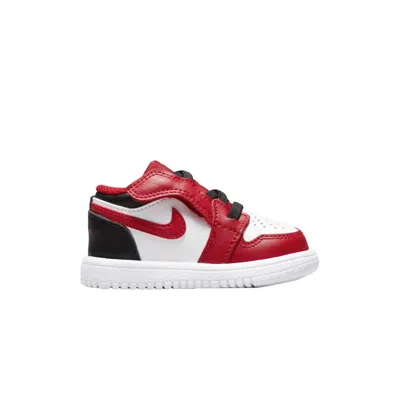 Pre-owned Air Jordan 1 Low Td 'reverse Black Toe' | Red | Infant Size 2