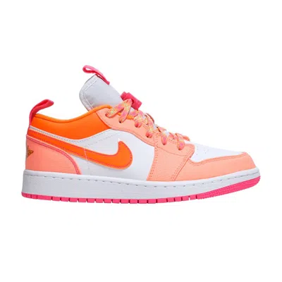 Pre-owned Air Jordan 1 Low Utility Gs 'crimson Pulse' | Orange | Kid's Size 3.5