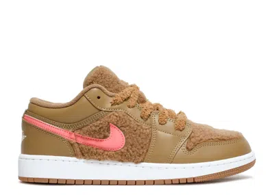 Air Jordan 1 Low Utility Gs 'teddy Bear' In Brown