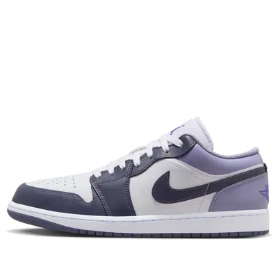 Air Jordan 1 Low 'white Purple' In Blue