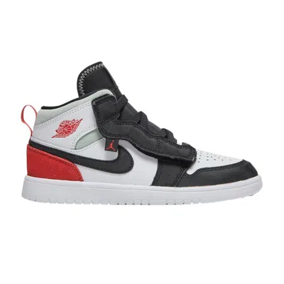 Pre-owned Air Jordan 1 Mid Alt Ps 'red Black Toe' | White | Kid's Size 1
