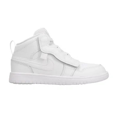 Pre-owned Air Jordan 1 Mid Alt Ps 'triple White' 2019 | Kid's Size 12.5