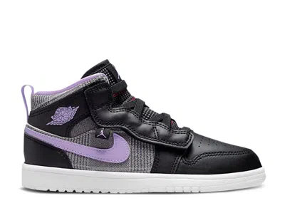 Air Jordan 1 Mid Alt Se Ps 'houndstooth' In Black