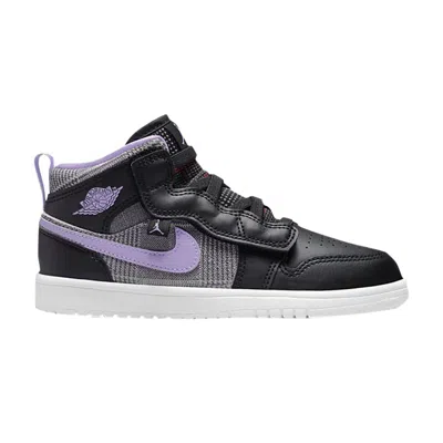 Pre-owned Air Jordan 1 Mid Alt Se Ps 'houndstooth' | Black | Kid's Size 12