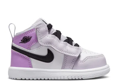 Air Jordan Babies'  1 Mid Alt Td 'barely Grape' In Purple