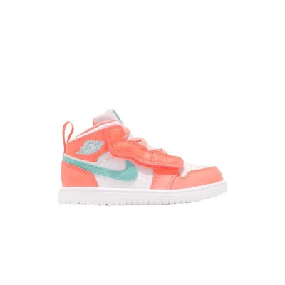 Pre-owned Air Jordan 1 Mid Alt Td 'crimson Pulse' | Orange | Infant Size 4