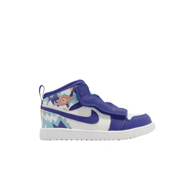 Pre-owned Air Jordan 1 Mid Alt Td 'geometric Pint' | Blue | Infant Size 5