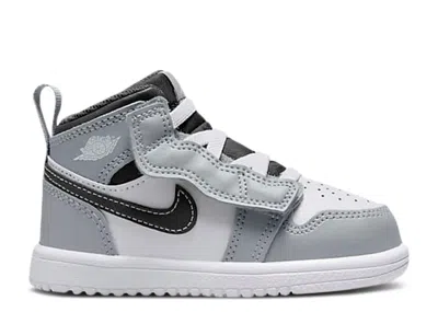 Air Jordan Babies'  1 Mid Alt Td 'light Smoke Grey' In Gray