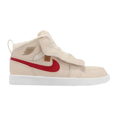 Pre-owned Air Jordan 1 Mid Alt Utility Ps 'fleece' | Tan | Kid's Size 1