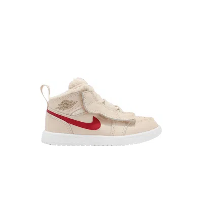 Pre-owned Air Jordan 1 Mid Alt Utility Td 'fleece' | Tan | Infant Size 6