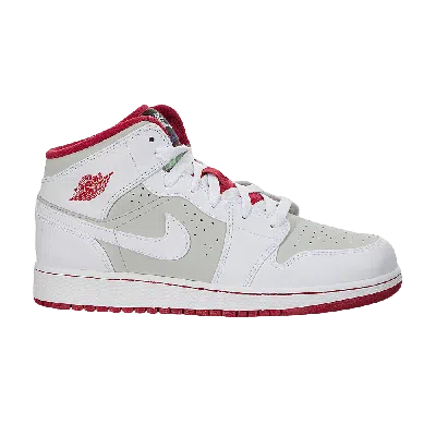 Pre-owned Air Jordan 1 Mid Bg 'hare' 2015 In White
