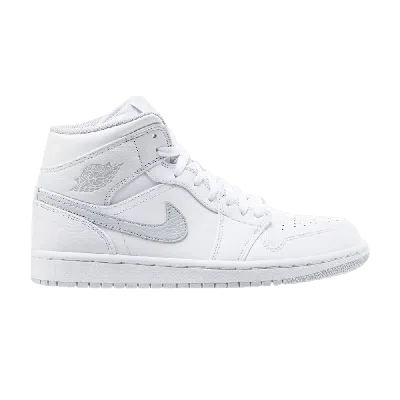 Pre-owned Air Jordan 1 Mid Bg 'white Platinum'