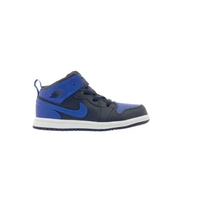 Pre-owned Air Jordan 1 Mid Bt 'obsidian Royal' | Blue | Infant Size 2