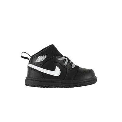 Pre-owned Air Jordan 1 Mid Bt 'speckle' | Black | Infant Size 4