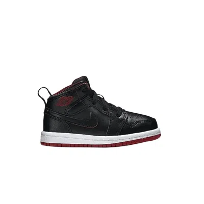 Pre-owned Air Jordan 1 Mid Bt Td 'bred' | Black | Infant Size 7