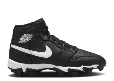 Air Jordan Kids'  1 Mid Cleat Gs 'black White'