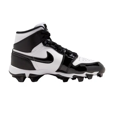Pre-owned Air Jordan 1 Mid Cleats Gs 'white Black' | Kid's Size 4.5