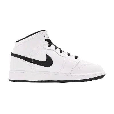 Pre-owned Air Jordan 1 Mid Gg 'black Fuchsia Blast' In White