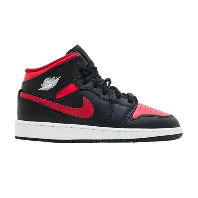 Pre-owned Air Jordan 1 Mid Gs 'alternate Bred' | Black | Kid's Size 6