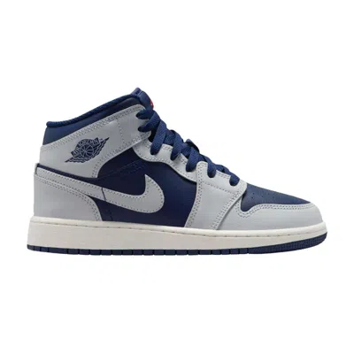 Pre-owned Air Jordan 1 Mid Gs 'blue Void' | Kid's Size 4.5