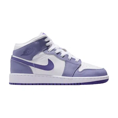 Pre-owned Air Jordan 1 Mid Gs 'dusty Amethyst' | Purple | Kid's Size 5.5