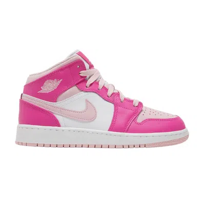 Pre-owned Air Jordan 1 Mid Gs 'fierce Pink' | Kid's Size 6.5