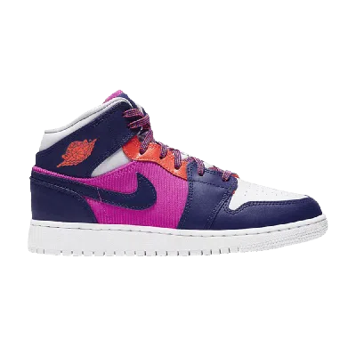 Pre-owned Air Jordan 1 Mid Gs 'fire Pink'