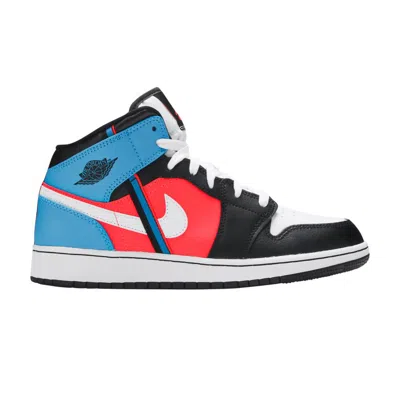 Pre-owned Air Jordan 1 Mid Gs 'game Time' | Multi-color | Kid's Size 3.5