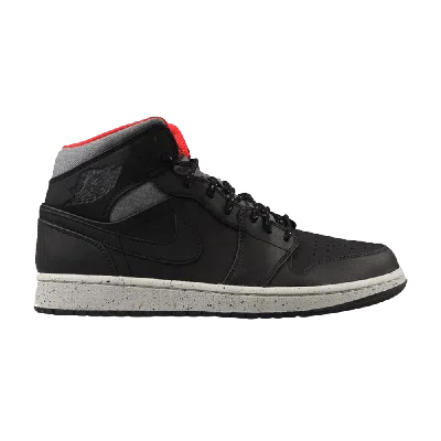 Pre-owned Air Jordan 1 Mid Gs 'holiday' In Black