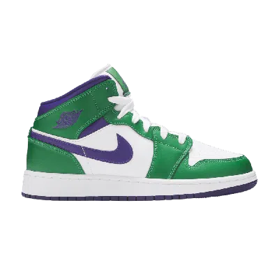 Pre-owned Air Jordan 1 Mid Gs 'hulk' In Green