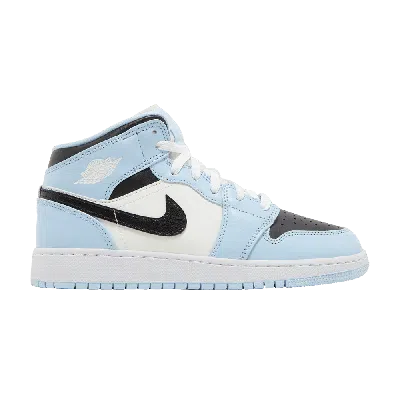 Pre-owned Air Jordan 1 Mid Gs 'ice Blue'