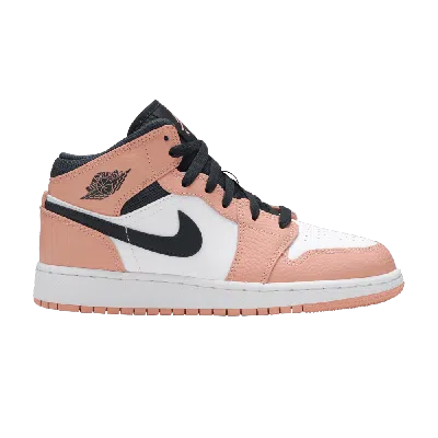 Pre-owned Air Jordan 1 Mid Gs 'pink Quartz'