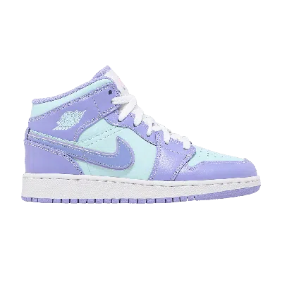 Pre-owned Air Jordan 1 Mid Gs 'purple Pulse'